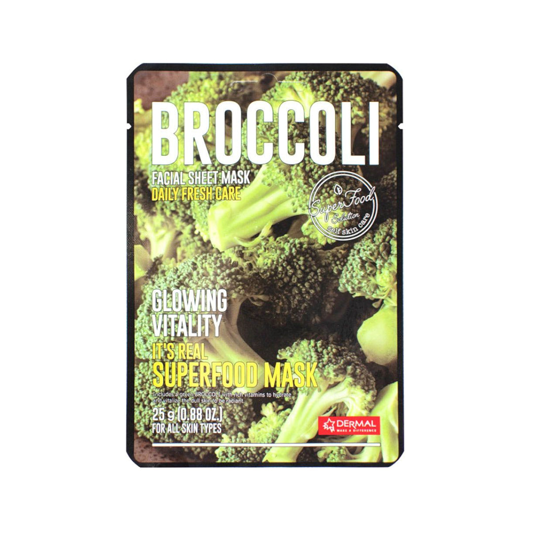 Dermal It's Real Superfood Mask - Broccoli