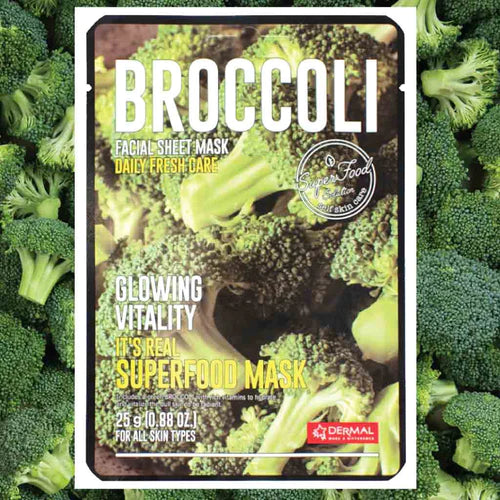 Dermal It's Real Superfood Mask - Broccoli