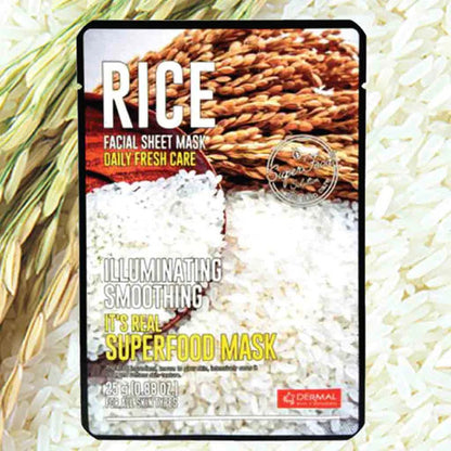 Dermal It's Real Superfood Mask - Rice