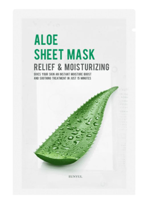 EUNYUL - Purity Facial Sheet Mask Aloe - Relief & Moisturizing