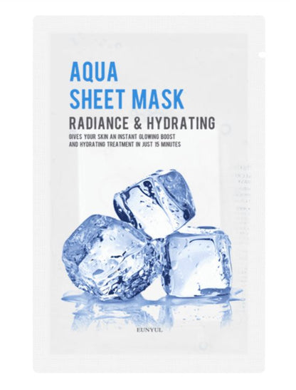 EUNYUL - Purity Facial Sheet Mask  Aqua - Radiance & Hydrating