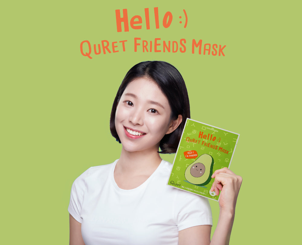 Quret Friends Mask- Avocado