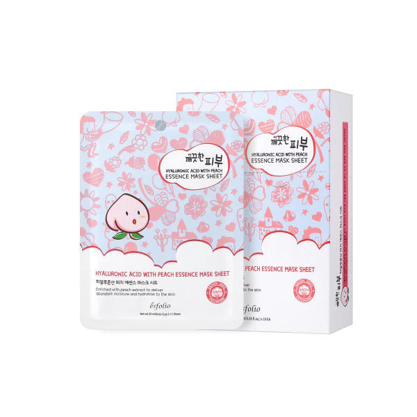 Esfolio Pure Skin Essence Mask Sheet 25 ml - Hyaluronic Acid With Peach Essence