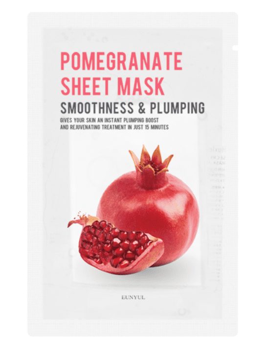 EUNYUL - Purity Facial Sheet Mask Pomegranate - Smoothness & Plumping