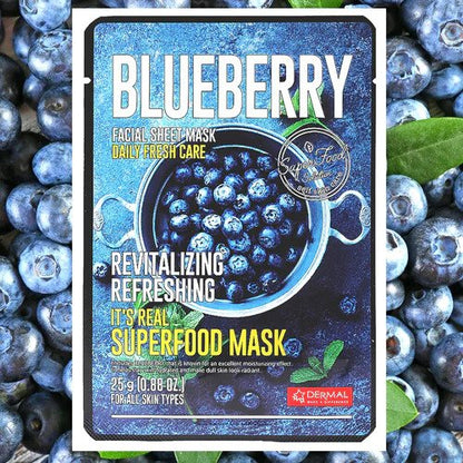 Dermal It's Real Superfood Mask - Blueberry