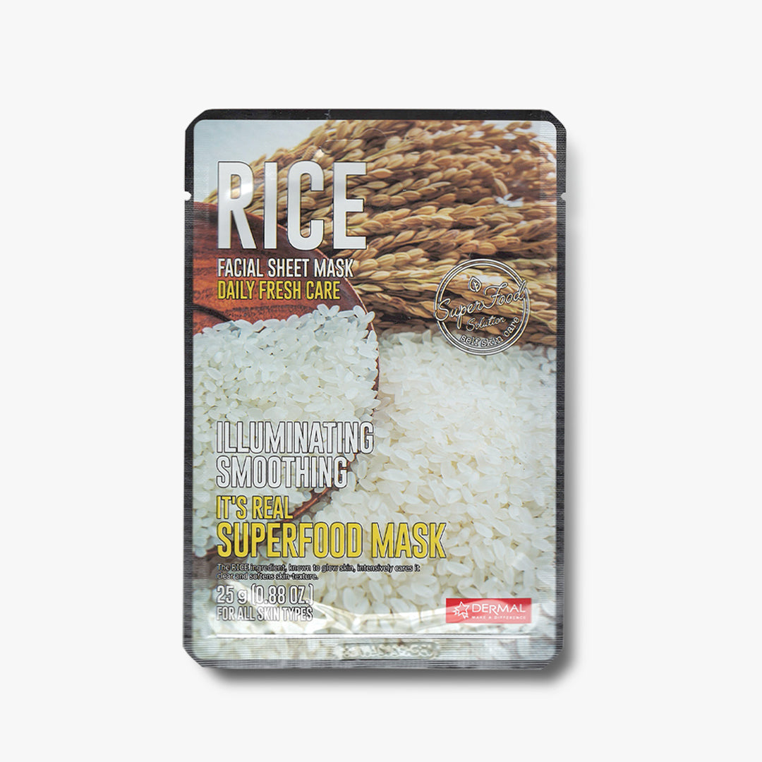 Dermal It's Real Superfood Mask - Rice